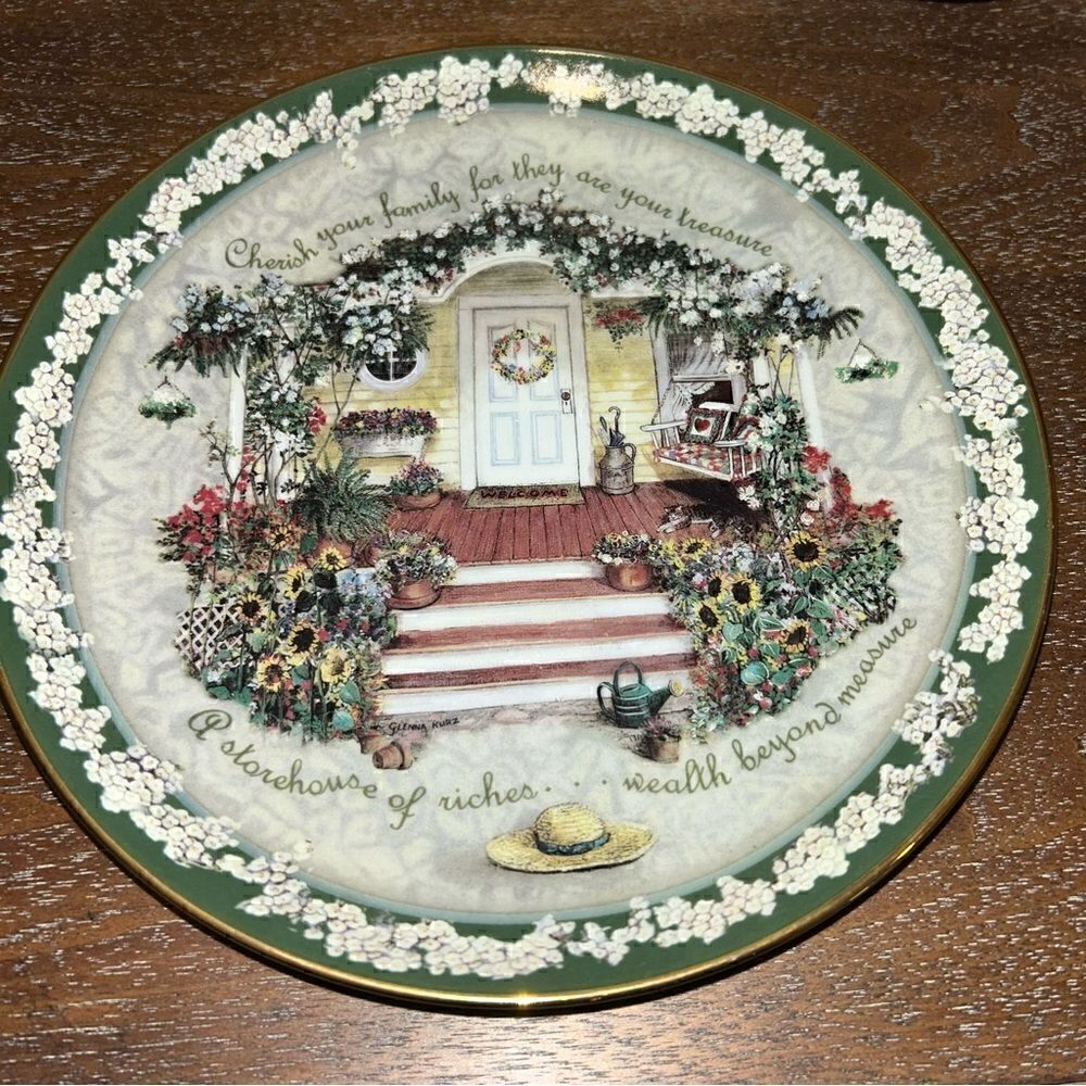 Cherish Your Family-Welcome Home Bradford Exchange Ceramic Decorative Plate